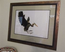 Heron print