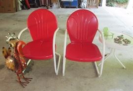 pair retro chairs