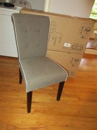 New (4) Parsons chairs, 3 still in box