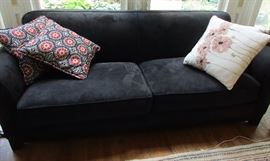 black sofa
