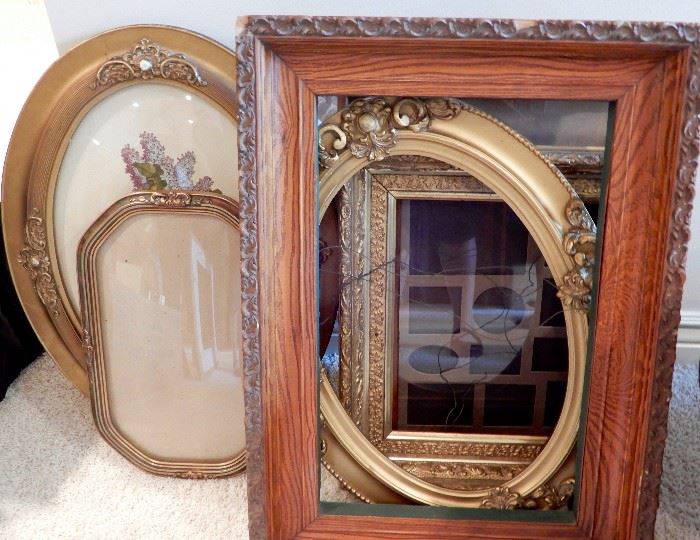 LOTS OF GREAT ANTIQUE FRAMES AND NEW ONES TOO,