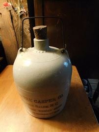 Casper Whiskey Jug(Winston Salem,N.C.)