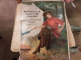 Early Mooresville Furniture Calendar Topper