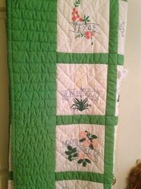 Hand-made quilt