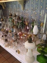 An abundance of oil lamps