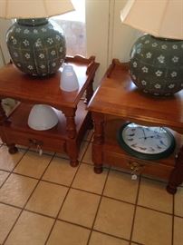 Matching lamps and end tables