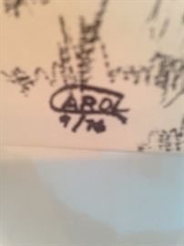 Train sketches by Carol, September 1976