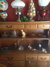 Another maple hutch and more lamps