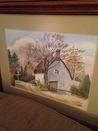 Watercolor by Winfred Murnell - 1986