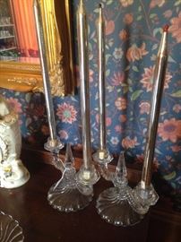 One of many sets of candelabras