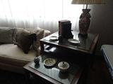 great set if stack end tables, old leather books are available and lots of nice bookends for your new purchases!