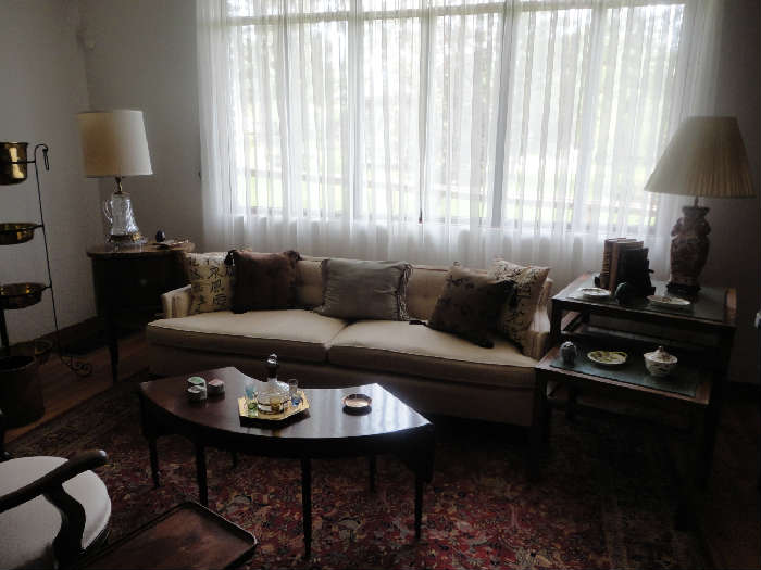 the main living room- very comfortable, and all items are for sale