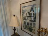 one of several Betty Mcleod water colors of local houses- very nice and great looking