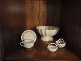 beautiful creamware- several examples and two different manufacturers