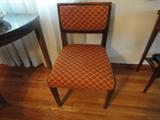 one of the mid century modern dining chairs one of six with a great hand done upholstery