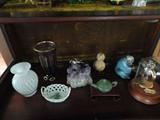 more items for sale, beautiful glass, and two gold pocket watches