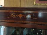 beautiful inlay on the curio/vitrine
