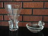 beautiful vintage steuben vase and bowl