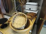 one of two old choctaw baskets