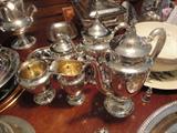 beautiful heavy sterling tea set very very nice