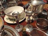 the silver stacked and waiting to see the polisher then on to the sales floor