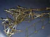 18kt gold bar chain