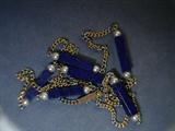 lapis lazuli and pearl 14kt