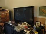 this beauty is practically new Hitachis 50 inch plasm tv- working and ready to go home with you...