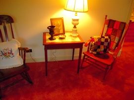 wonderful rockers , mahogany table