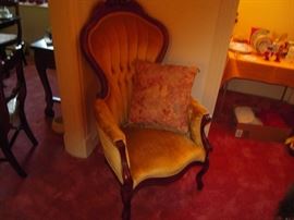 Victorian walnut chair