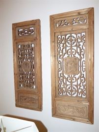 oriental wooden panels 120+ years old