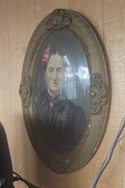 Antique framed painting
