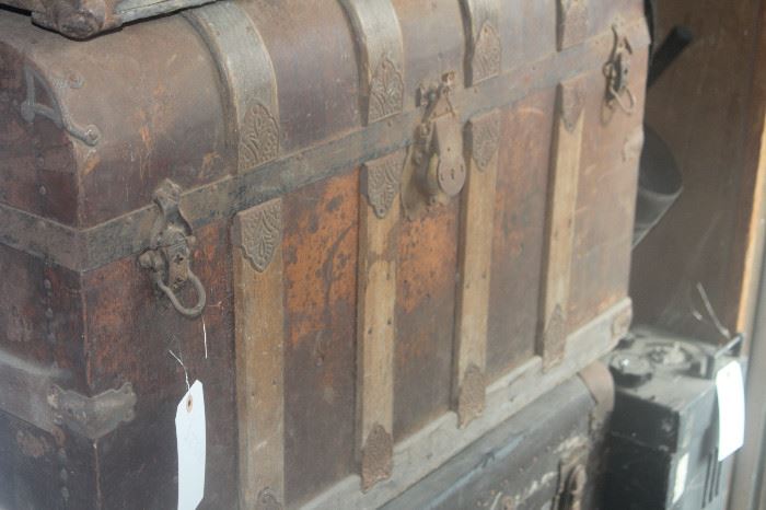 Antique travel chest