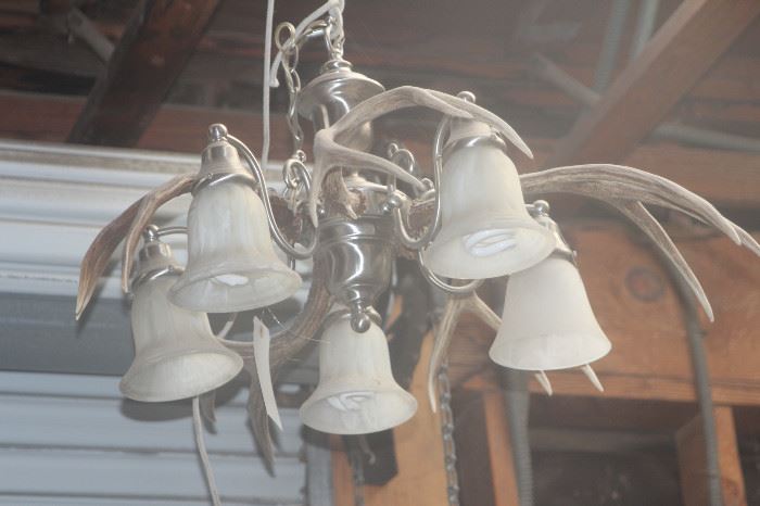 Deer antler chandelier 