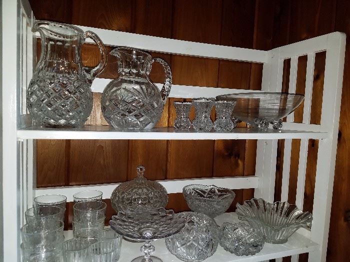 Antique and vintage crystal and cut glass