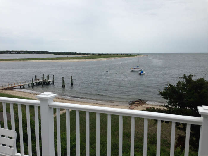 This is the view from the back deck of the Cotuit Ocean-front the next photos were taken out of for this sale.