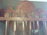 Interesting wooden spoon rack