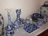 Very large collection of Blue & White china.