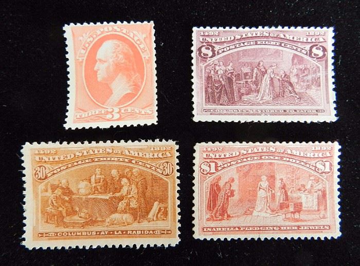 At 2PM: Large, Multi-Estate Stamp Collection, featuring U.S. & International Stamps from the 1800s - Present.