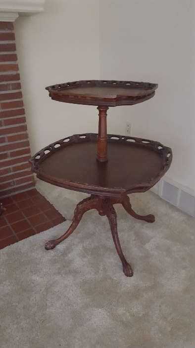 Two tier table - $60