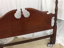 Solid Cherry Wood Queen head & footboard 