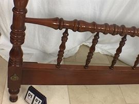 Solid Cherry Wood Queen head & footboard 