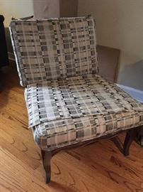 2 of 2 slipper chairs