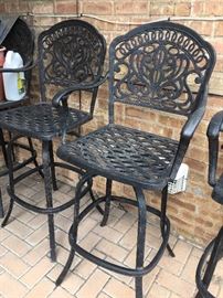 set of 4 patio bar stools