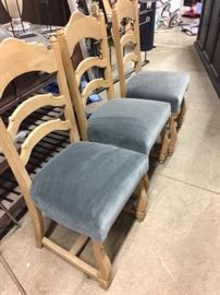 No. 5. 6 upholstered set dining chairs, (only 3 shown), $1250.00