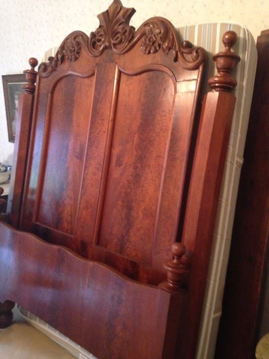 Gorgeous antique full bed with headboard & footboard