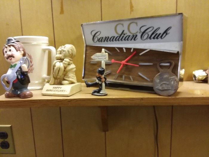 vintage Canadian Club Clock