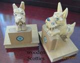 Wooden Scottie's.