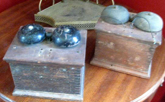 Vintage telephone bell boxes