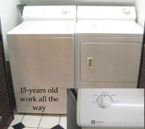 Washer and dryer works all the way!